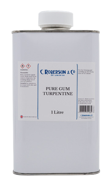Roberson Pure Gum Turpentine 1 Litre - NET PRICE