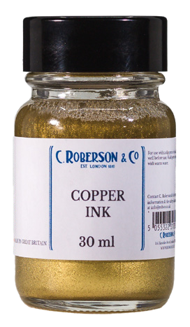 Roberson Metallic Ink Pale Copper 250 ml