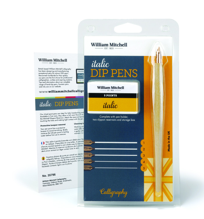Mitchell Scroll Dip Pens Set of 6