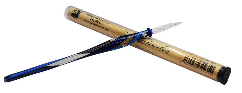 Rohrer &amp; Klingner Traditional Ink Glass Pen Gold