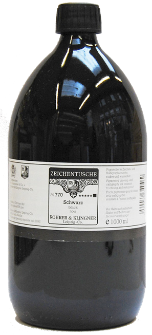 Rohrer &amp; Klingner Drawing Ink Black 250ml