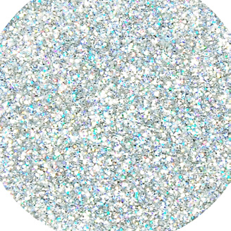 Brodie &amp; Middleton Glitter Polyester 1/96&quot; Superfine 40g Holographic Silver