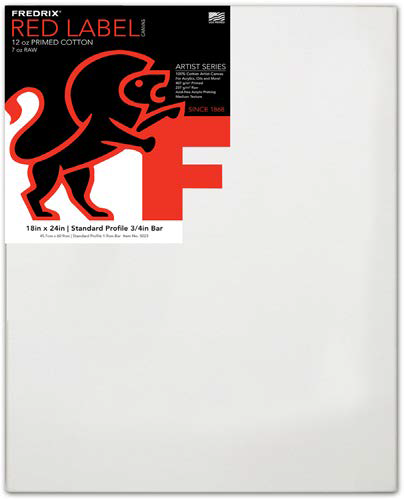 Fredrix 22in x 30in Red Label Stretched Canvas