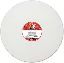 Fredrix 10in Round Stretched Canvas