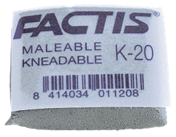 [FTCCFK20] Factis Eraser Kneadable 37x29x10mm  (Box 20)