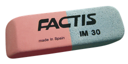 [FTCCFIM30BG] Factis Eraser Rubber Ink and Pencil 59x20x10mm (Box 30)