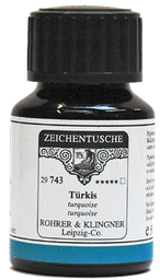 [RK29720050] Rohrer &amp; Klingner Pigmented Drawing &amp; Caligraphy Ink Golden Yellow 50ml