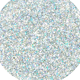 [30000403249] Brodie &amp; Middleton Glitter Polyester 1/96&quot; Superfine 40g Holographic Silver